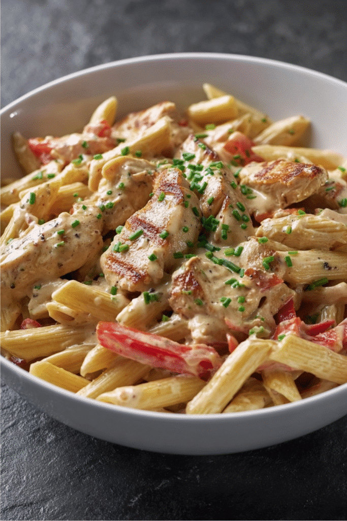 Creamy Cajun Chicken Pasta High-Protein Recipe That Powers You Through 1 Creamy Cajun Chicken Pasta High-Protein with grilled chicken and red peppers